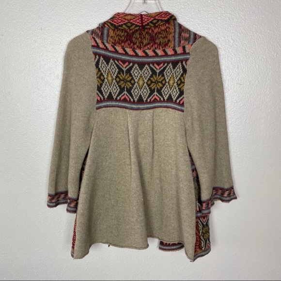 Free People Aztec Boho Wool Cardigan - Picture 1 of 8